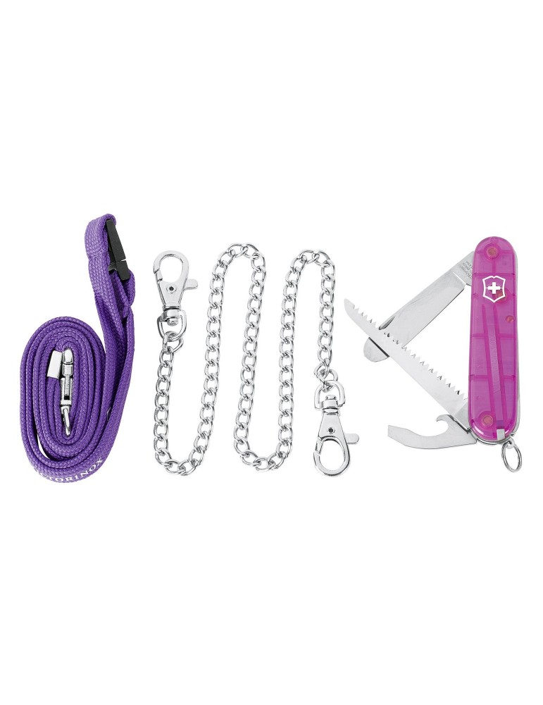 VICTORINOX Taschenmesser First 84mm pink transparent