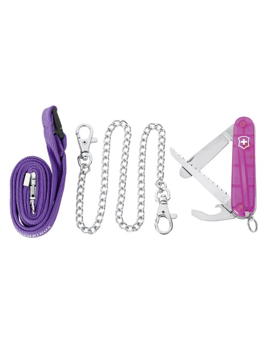 VICTORINOX Taschenmesser First 84mm pink transparent