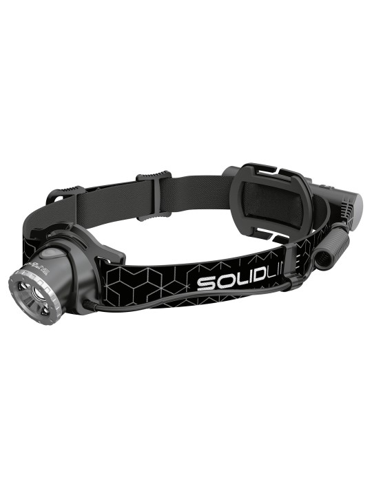 SOLIDLINE LED Taschenlampe 'SOLIDLINE' SH6R Lampe, Akkusatz (Li-ion Akku), Floating Charge System, USB Kabel