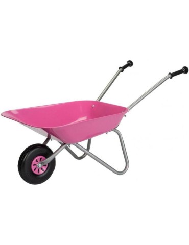 rolly Metallschubkarre, pink