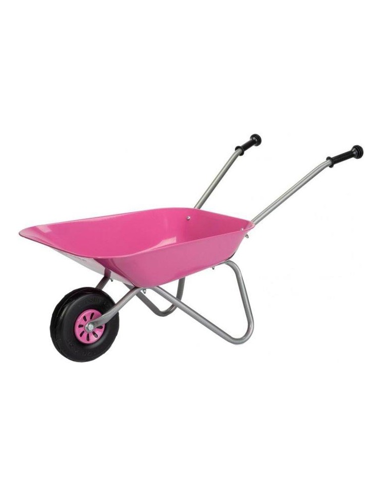 rolly Metallschubkarre, pink
