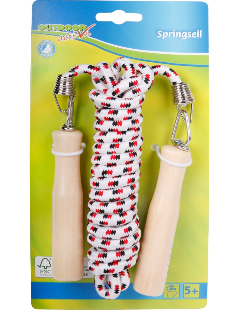 OA Springseil mit Holzgriffen, L280cm