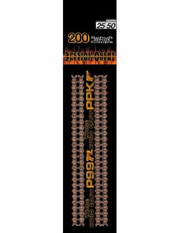 25/50er Munition 200 Schuss auf Blister