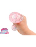 Quetschball Glitterblume, 4-fach sortier