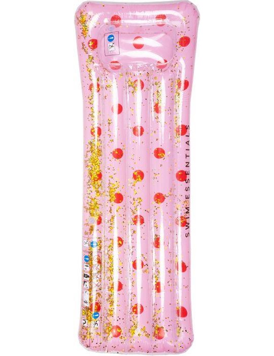 Luftmatratze Rosa mit roten Punkten