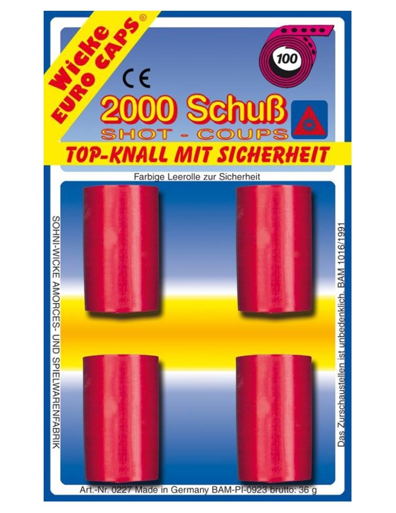 100-Schuss-Bänder, Blisterkarte