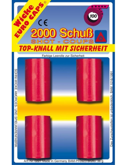 100-Schuss-Bänder, Blisterkarte