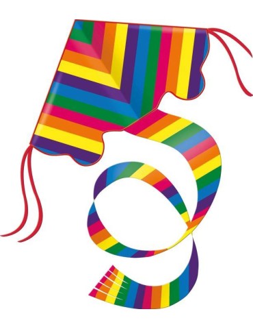 Einleinerdrachen Rainbow 97x58cm