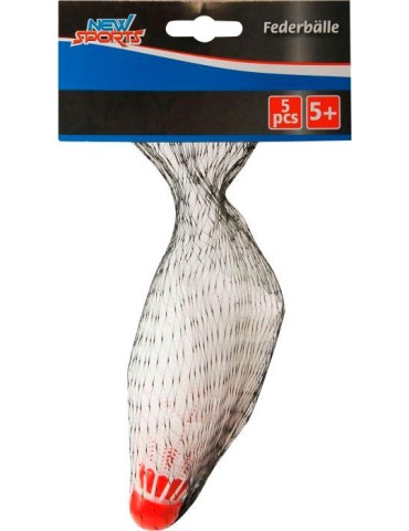 NSP Federbälle, weiß, 5 Stück