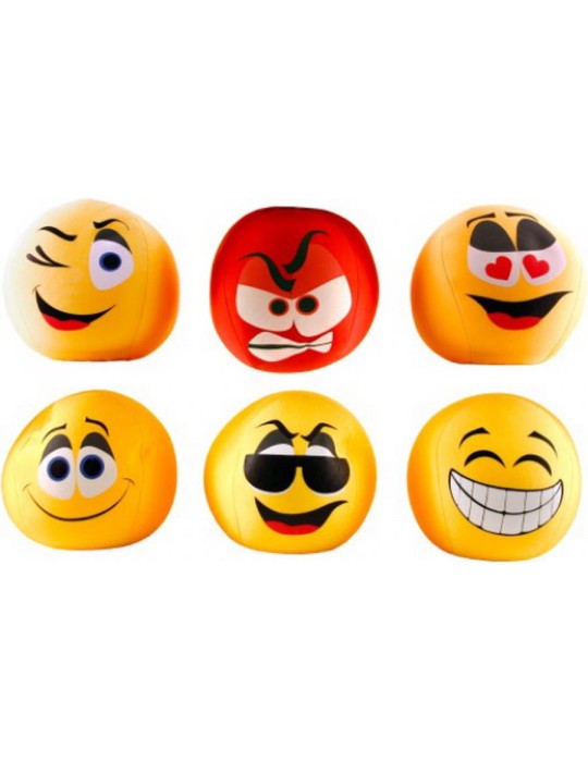 Spandex Bälle Emoticons 20cm sortiert, 1 Stück