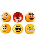 Spandex Bälle Emoticons 20cm sortiert, 1 Stück