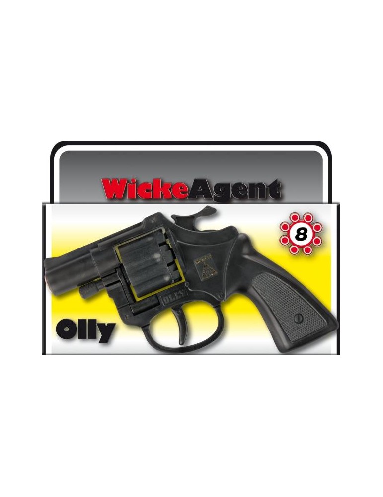 8er Agentenrevolver Olly 12,7cm, Box