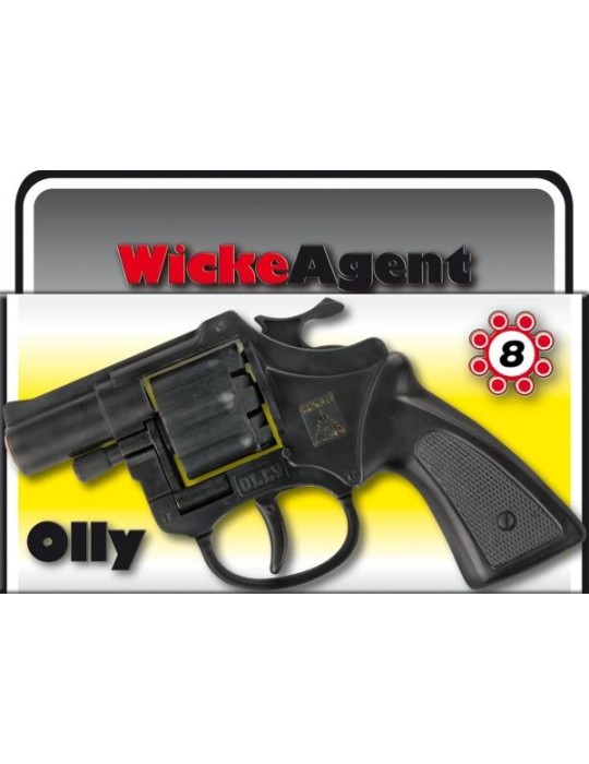 8er Agentenrevolver Olly 12,7cm, Box