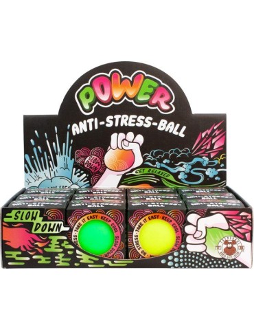 POWER Anti-Stressball, 4fach sort., 1 Stück