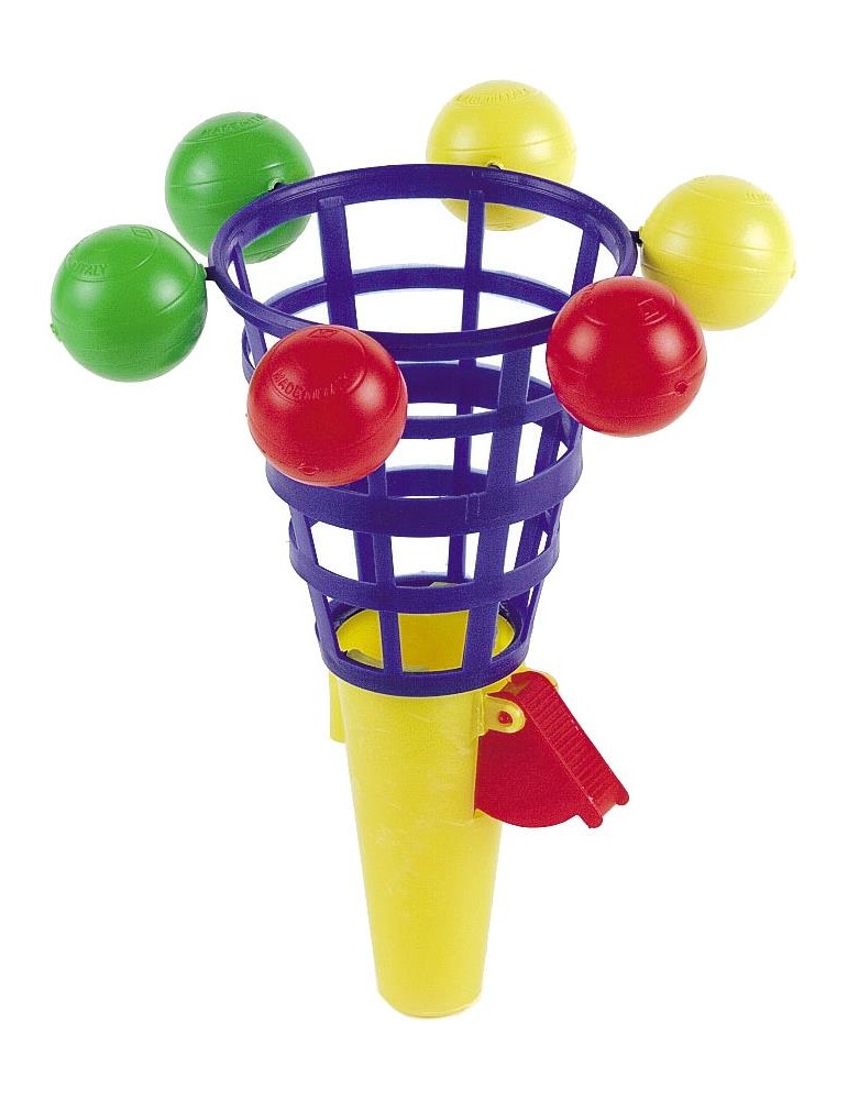 Fangbecher mit 6 Bällen