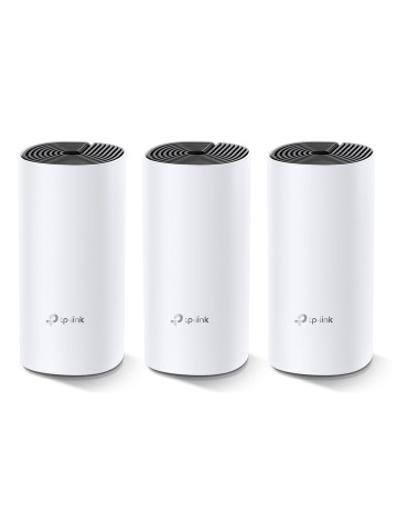 TP-Link Deco M4 WLAN Mesh System, 3er Set AC1200 Dual-Band, 2x Gb LAN/WAN (pro Einheit)