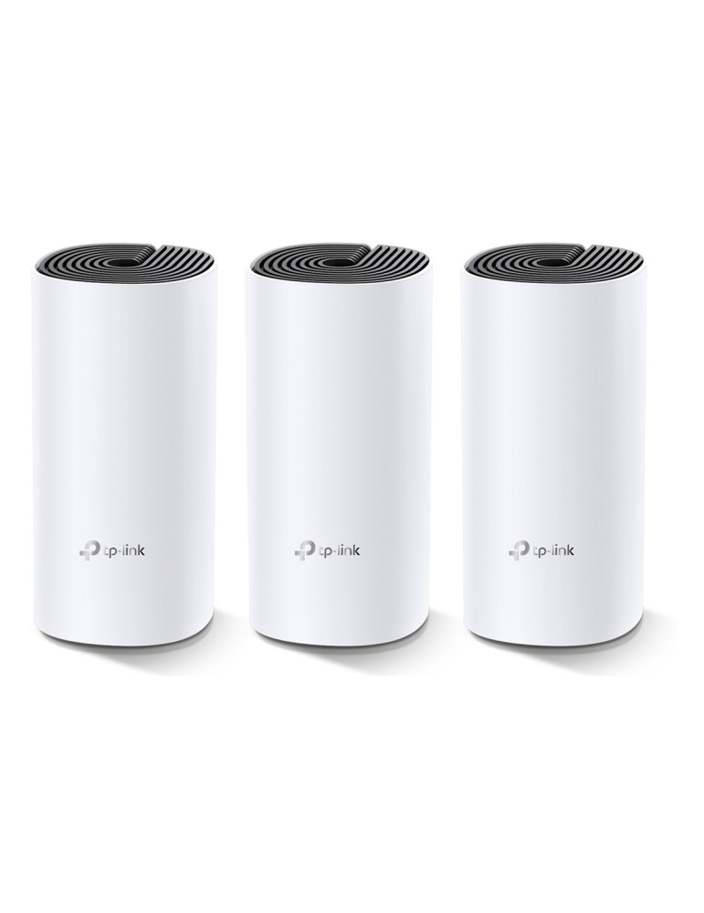 TP-Link Deco M4 WLAN Mesh System, 3er Set AC1200 Dual-Band, 2x Gb LAN/WAN (pro Einheit)