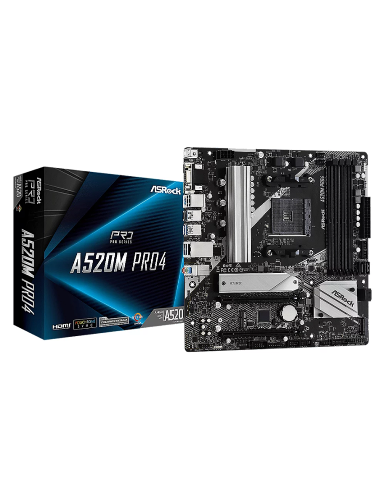 ASRock A520M PRO4 Mainboard AM4 Sockel