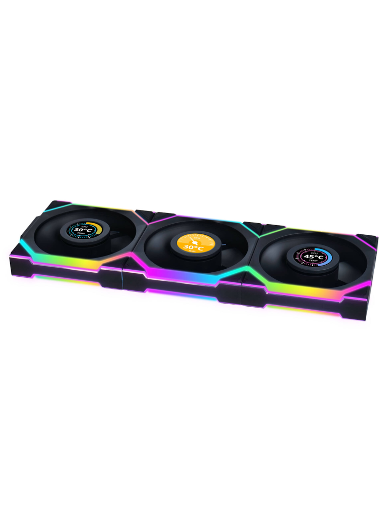 Lian Li UNI FAN SL Wireless LCD 120 ARGB 3er-Pack | Gehäuselüfter