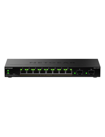 NETGEAR GS310TPv2 Smart Managed Switch 8x Gigabit Ethernet (PoE+, max. 55W), 2x 1 Gbit/s SFP