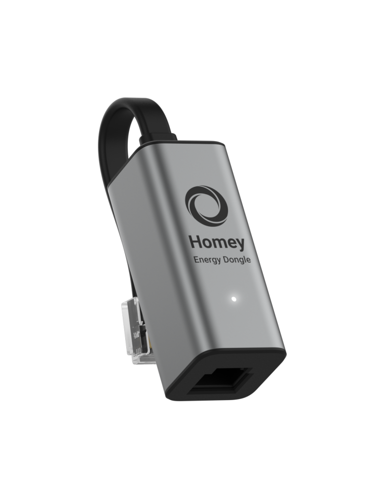 Homey Energy Dongle Verbinde deinen intelligenten Zähler mit Homey, und überwache den Energieverbrauch des Hauses