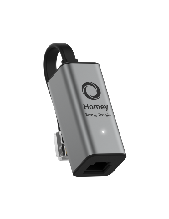Homey Energy Dongle Verbinde deinen intelligenten Zähler mit Homey, und überwache den Energieverbrauch des Hauses