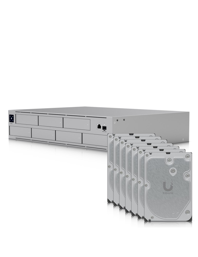 Ubiquiti UNAS Pro 56TB Enterprise HDD NAS-Bundle NAS inkl. 7x 8TB Ubiquiti 3.5 Zoll Enterprise Festplatte