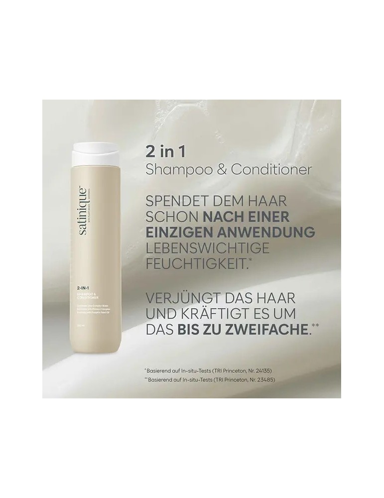 Satinique™ 2‑in‑1 Shampoo & Pflegespülung 280 ml – Pflege & Glanz