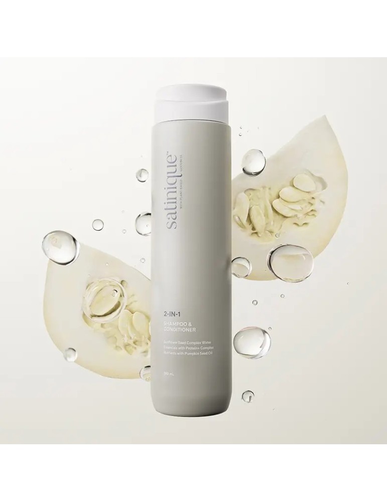 Satinique™ 2‑in‑1 Shampoo & Pflegespülung 280 ml – Pflege & Glanz