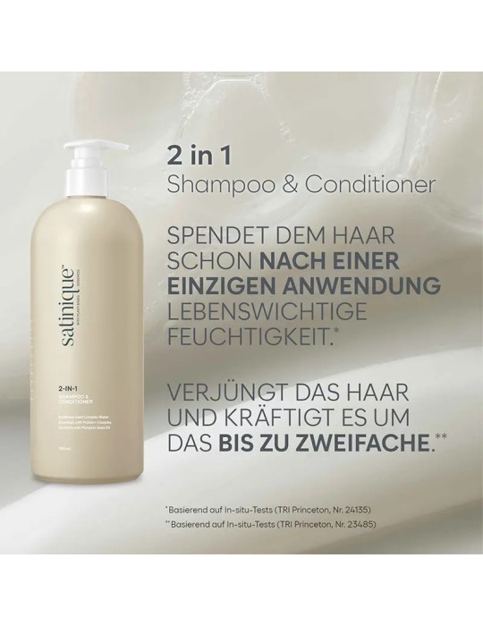 Satinique™ 2‑in‑1 Shampoo & Pflegespülung 750 ml