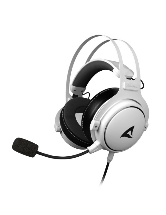 Sharkoon SGH50 Multiplattform Gaming Headset (weiß) - mit modularem Kabel, kompatibel zur PS4/5 und Xbox Series S/X (weiß)