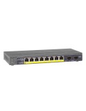Netgear GS110TP 10-Port Smart Managed Switch [8x Gigabit-LAN, PoE+ 55W, 2x SFP, Lüfterlos]