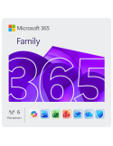 Microsoft 365 Family [6 Benutzer /1 Jahr / 6TB OneDrive] - Abo - mit Word, Excel, PowerPoint, OneNote, Outlook, Access und mehr