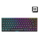Sharkoon SKILLER SGK50 S3 Gaming Tastatur - 75% Layout, rote Hot-Swap Gateron-Switches, RGB-Beleuchtung, QWERTZ-Layout, schwarz