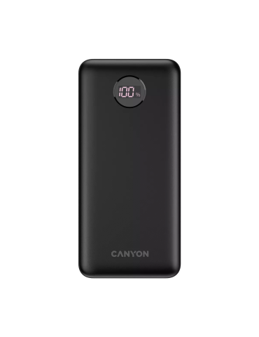 CANYON Powerbank PB-2002 LED 20000 mAh PD 20W QC 3.0 Black