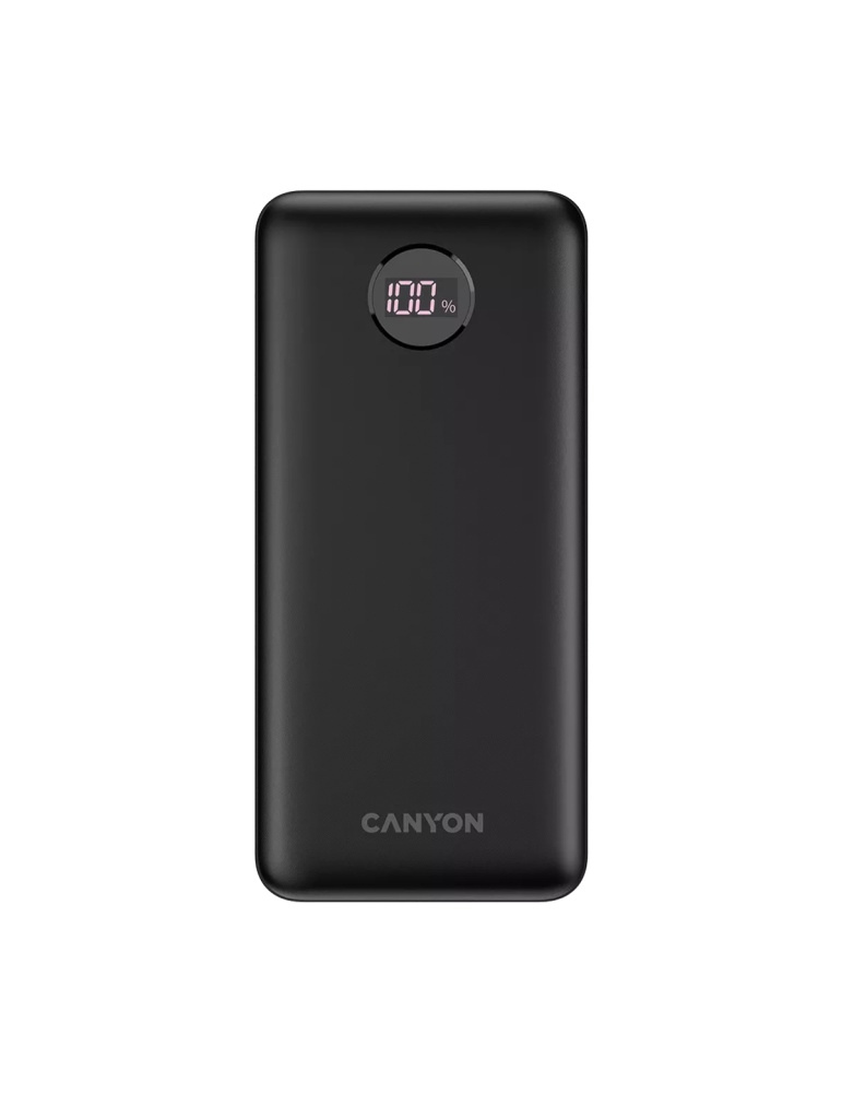 CANYON Powerbank PB-2002 LED 20000 mAh PD 20W QC 3.0 Black