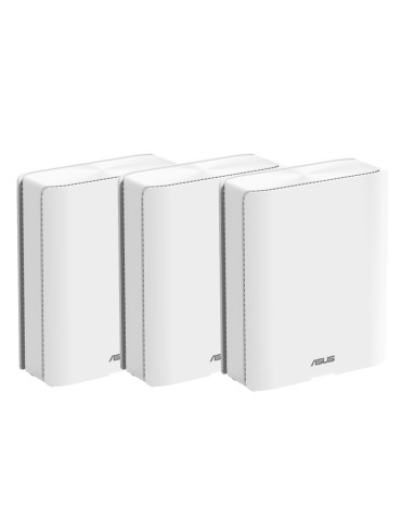 ASUS ZenWiFi BQ16 WiFi 7 Mesh System 3er-Pack WLAN BE25000 Quadband, 2x 10GbE + 3x 1GbE (pro Einheit), Abdeckung bis zu 1022 m²