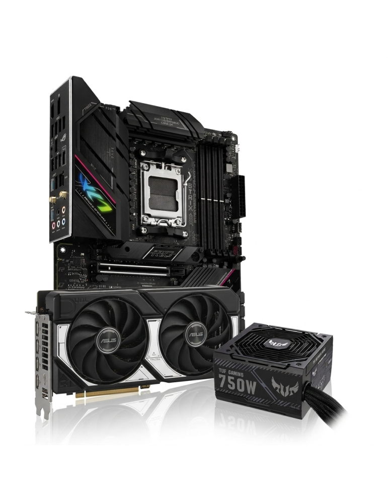 ASUS ROG STRIX B650E-F GAMING WIFI Upgrade Bundle 3 - mit ASUS Dual GeForce RTX 5060 Ti 8G OC Grafikkarte und ASUS TUF Gaming 75