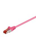 Goobay 0,5m CAT 6 Patchkabel, S/FTP (PiMF), Magenta