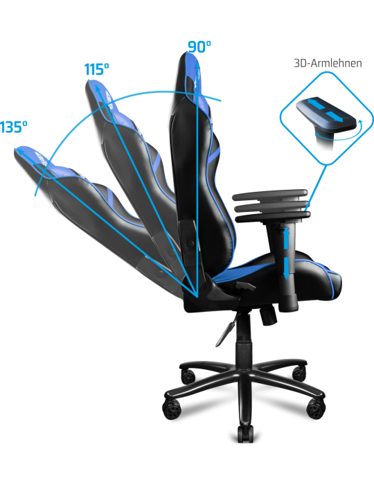 Gaming Stuhl ONE GAMING Chair Pro Blue