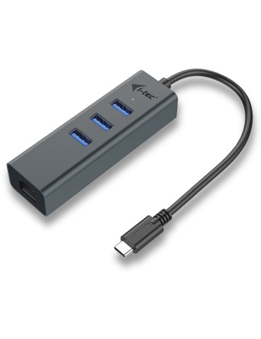 i-tec USB-C Metal 3-Port HUB with Gigabit Ethernet Adapter