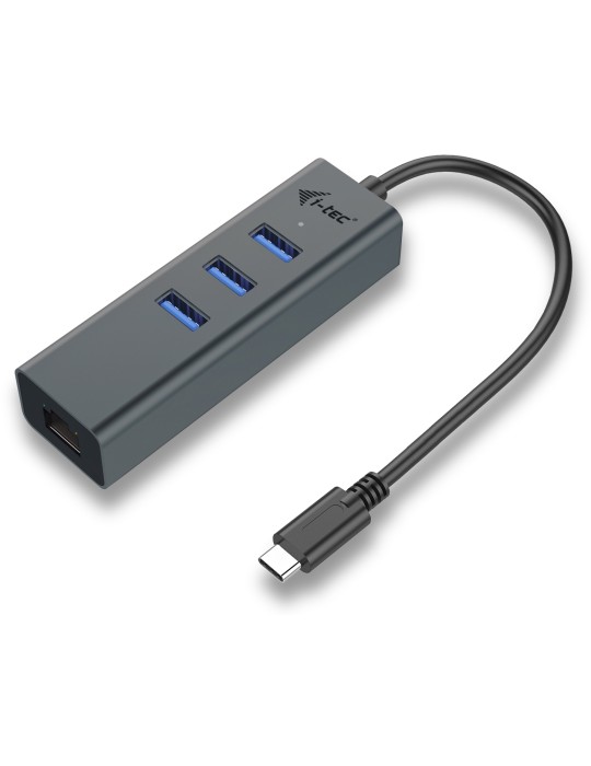 i-tec USB-C Metal 3-Port HUB with Gigabit Ethernet Adapter