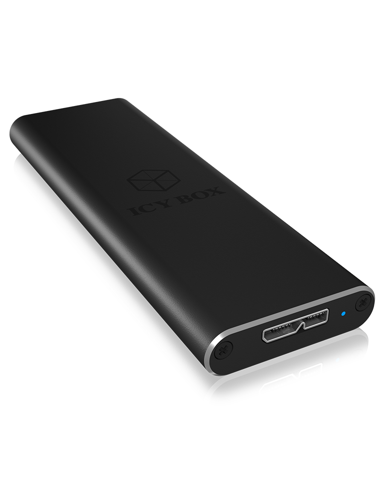 ICY BOX M2 SATA SSD-Gehäuse, USB 3.0