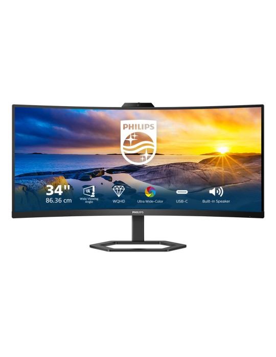 Philips 34E1C5600HE Office Monitor - UWQHD, Webcam, USB-C