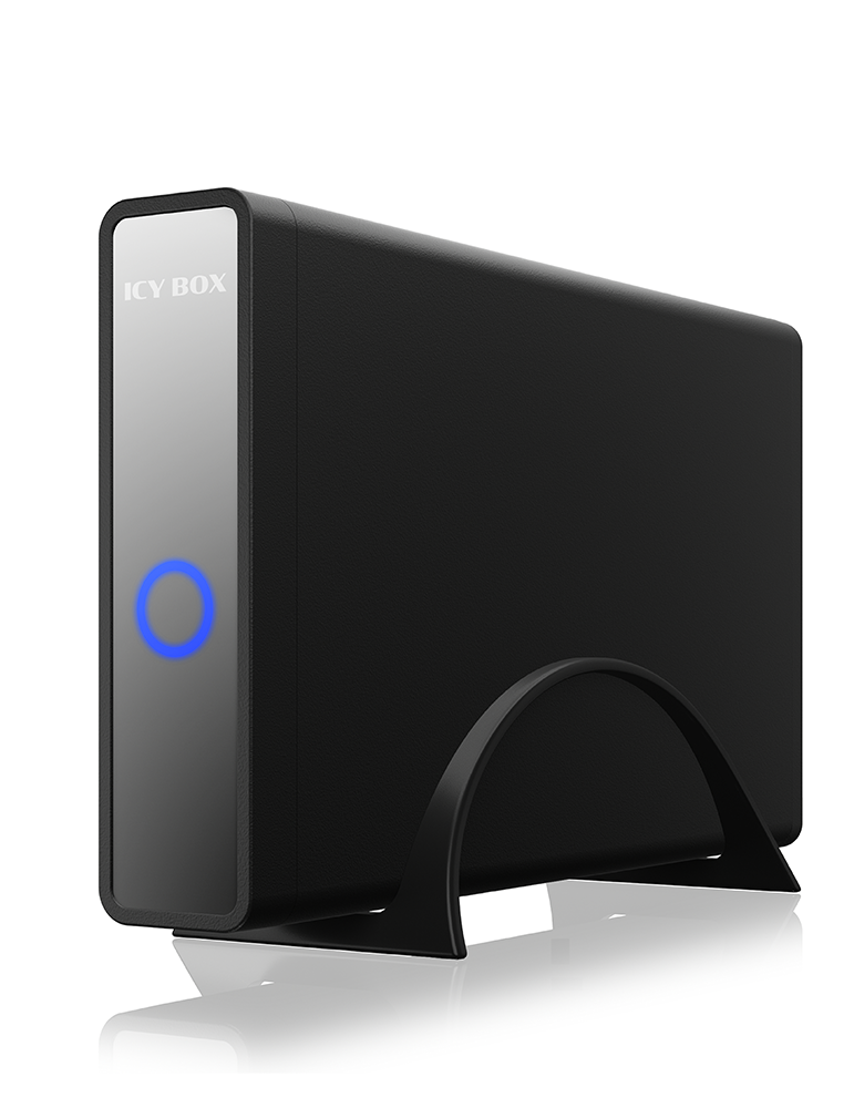 ICY BOX USB Type-C® Gehäuse mit integriertem USB Hub für 3,5" & & 2,5" HDD/SSD