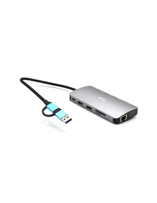 i-tec USB 3.0 USB-C/Thunderbolt 3x Display Travel Nano Dock mit LAN & Power Delivery 100 W, Reisedocking