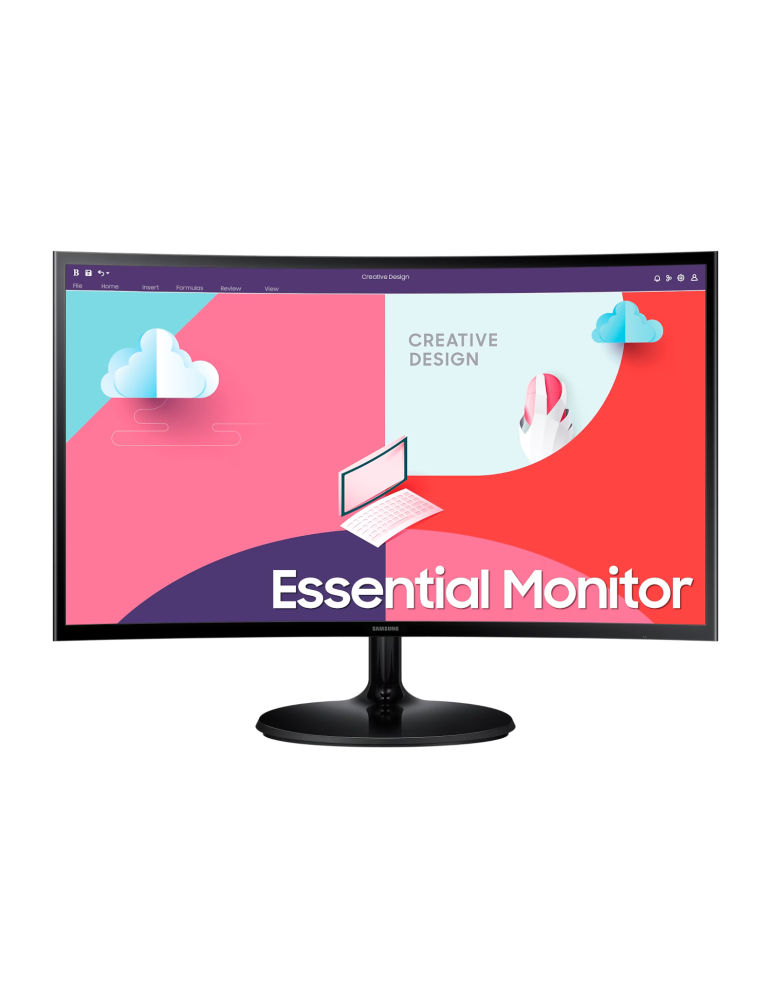 Samsung S24C364EAU Curved Monitor - VA, Full HD, 75 Hz, HDMI