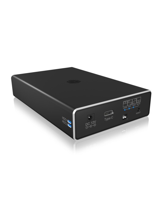 ICY BOX Gehäuse - Externes RAID für 2x 2,5" SATA SSD