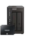 QNAP TS-253E-8G 2TB 870 EVO SSD Bundle NAS inkl. 2x 1TB 870 EVO 2,5 Zoll SATA SSD