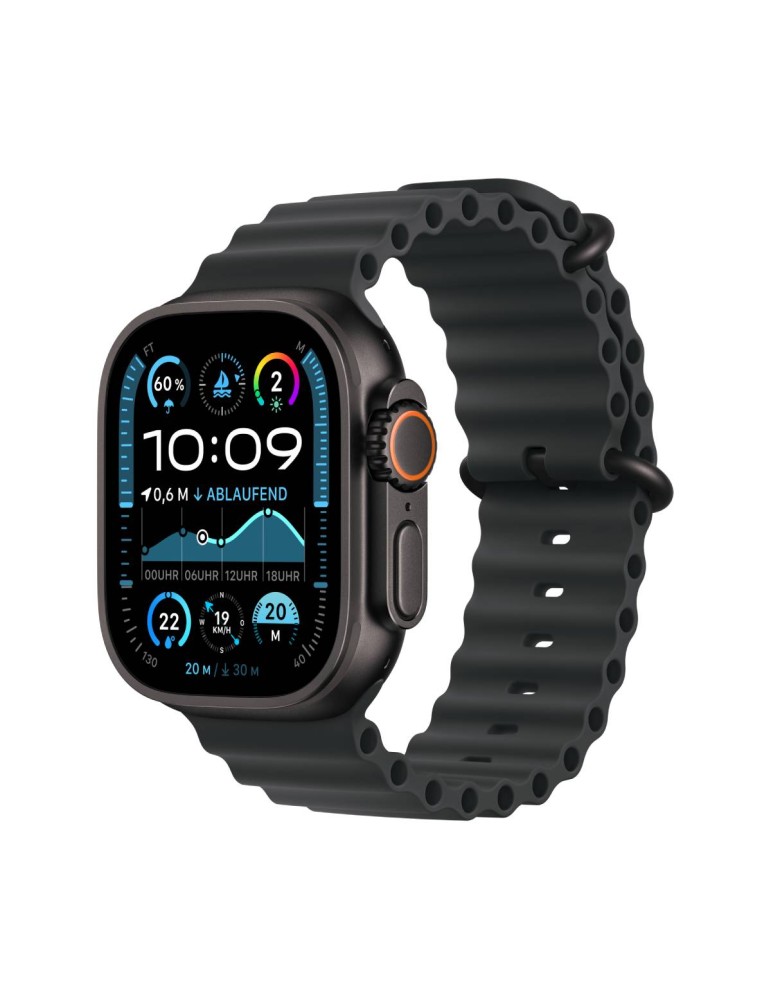 Apple Watch Ultra 2 Schwarz Titanium Ocean Band Schwarz 2024 GPS + Cellular 49mm